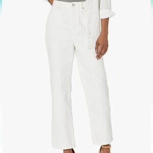 The Baxter Ribcage Straight Legs White Jeans NWT Size 26